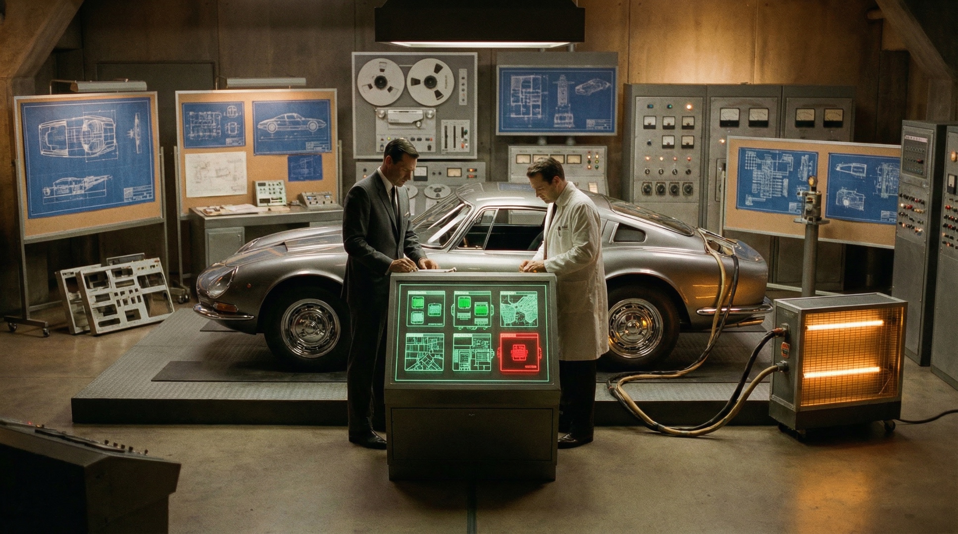 Fleet of vehicles protected by digital shields in an underground garage